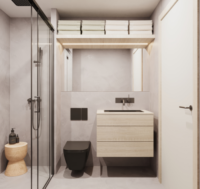 Piso interior izq Baño - Promociones - Design & Quality Group